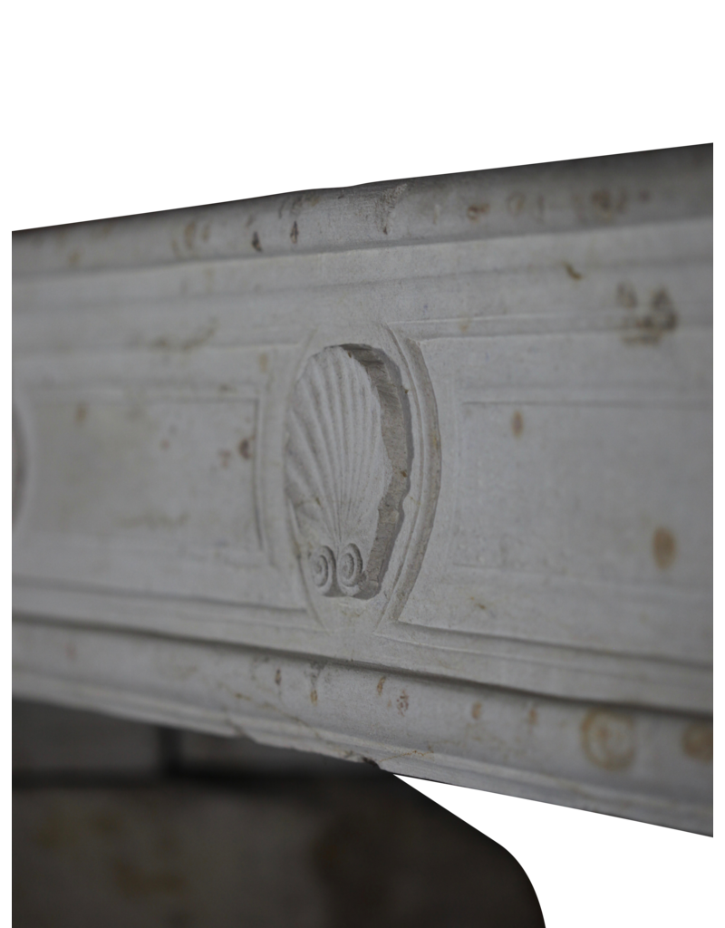 Classic French Limestone Fireplace Surround