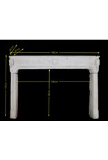 Classic French Limestone Fireplace Surround