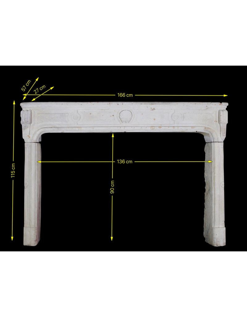 Classic French Limestone Fireplace Surround