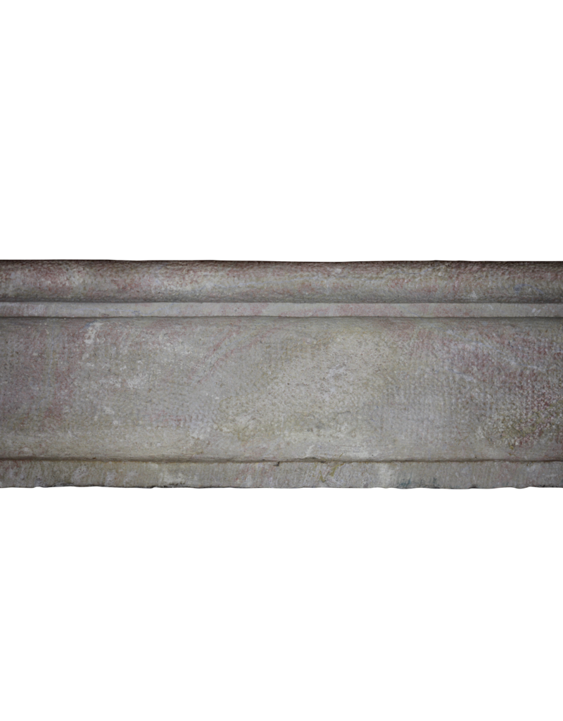 Wide French Classic Country Limestone Fireplace Surround