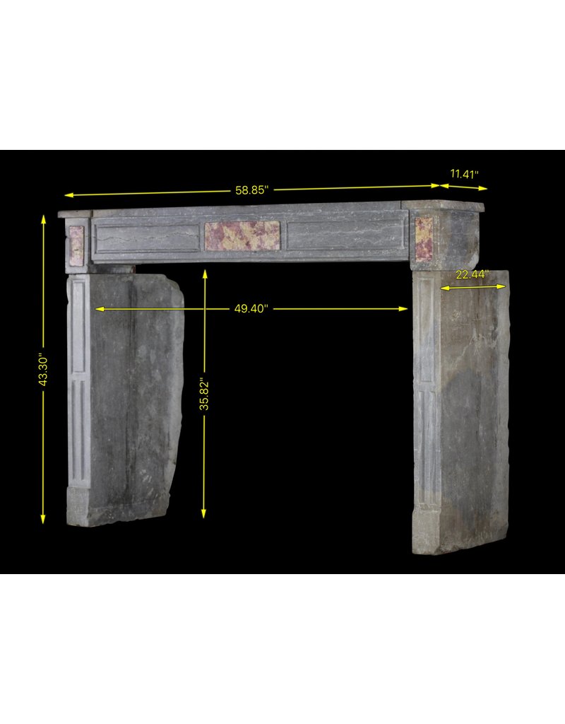 French Chique Stone Fireplace Surround