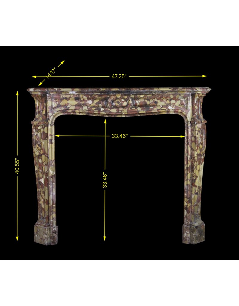 Französisch Brêche Marmor Jahrgang Kaminmaske