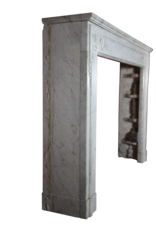 18Th Century Fine French Fireplace In Carrara Marble