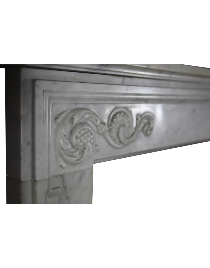 The Antique Fireplace Bank 18Th Century Fine French Fireplace In Carrara Marble