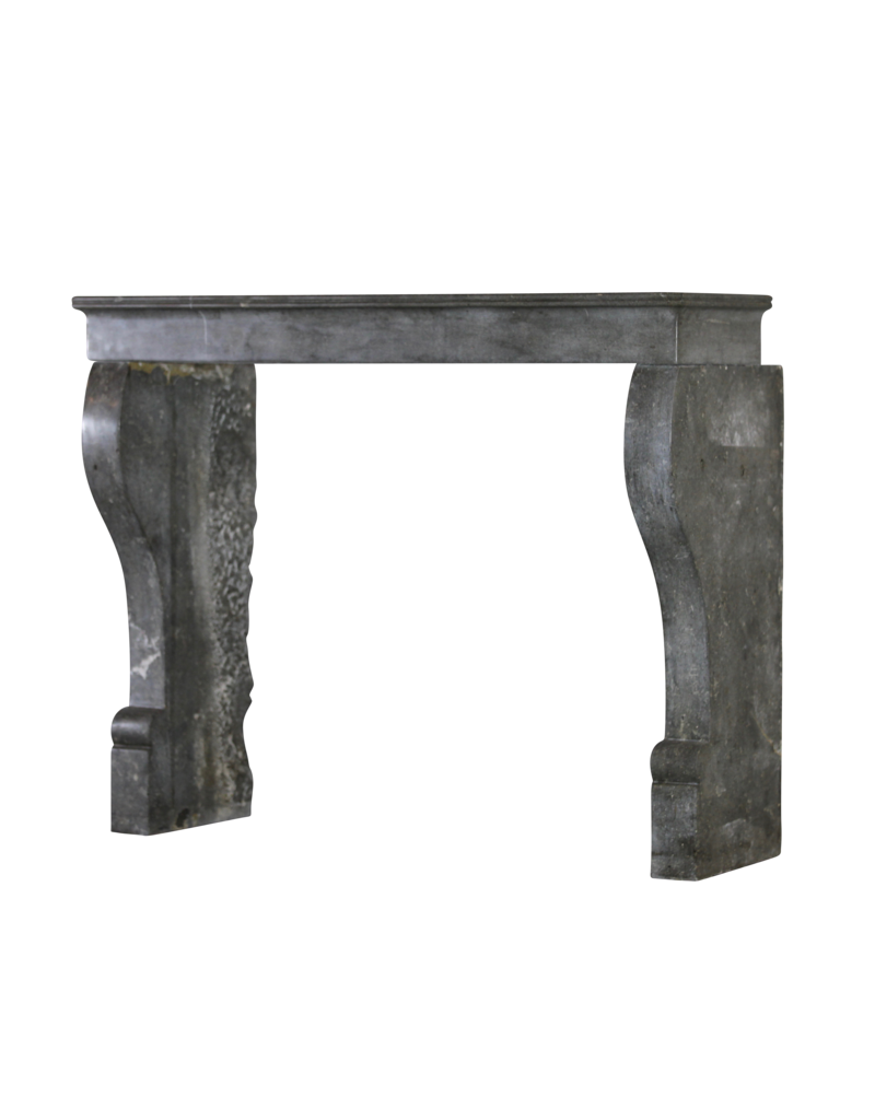 Maison Leon Van den Bogaert French Chic Dark Stone Fireplace Surround