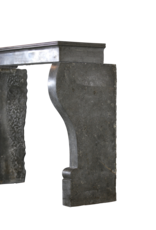 Maison Leon Van den Bogaert French Chic Dark Stone Fireplace Surround