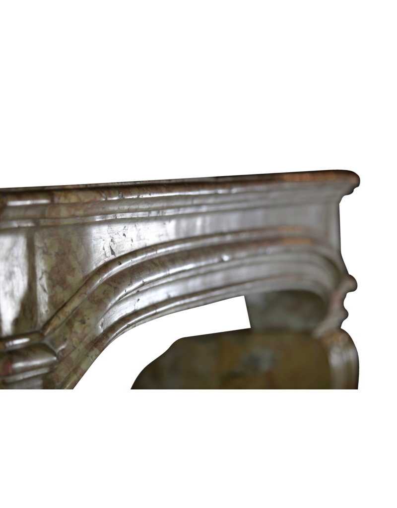 Maison Leon Van den Bogaert French Bicolor Hard Stone Fireplace Surround