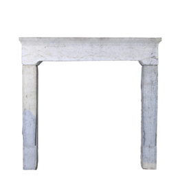 Maison Leon Van den Bogaert Rustic Antique Reclaimed Bicolor Limestone Fireplace