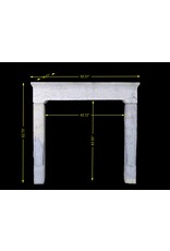 French Rustic Vintage Bicolor Hard Limestone Fireplace Surround