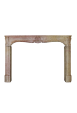 French Bicolor Hard Stone Fireplace Surround