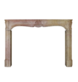 French Bicolor Hard Stone Fireplace Surround