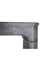 Timeless French Antique Fireplace Surround In Bicolor Bleu Stone