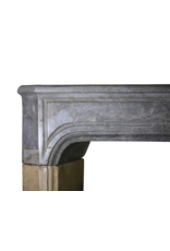 Timeless French Antique Fireplace Surround In Bicolor Bleu Stone