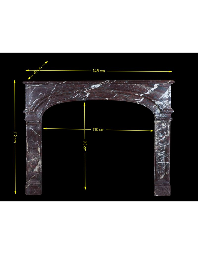 Maison Leon Van den Bogaert Chic French Marble Fireplace Surround
