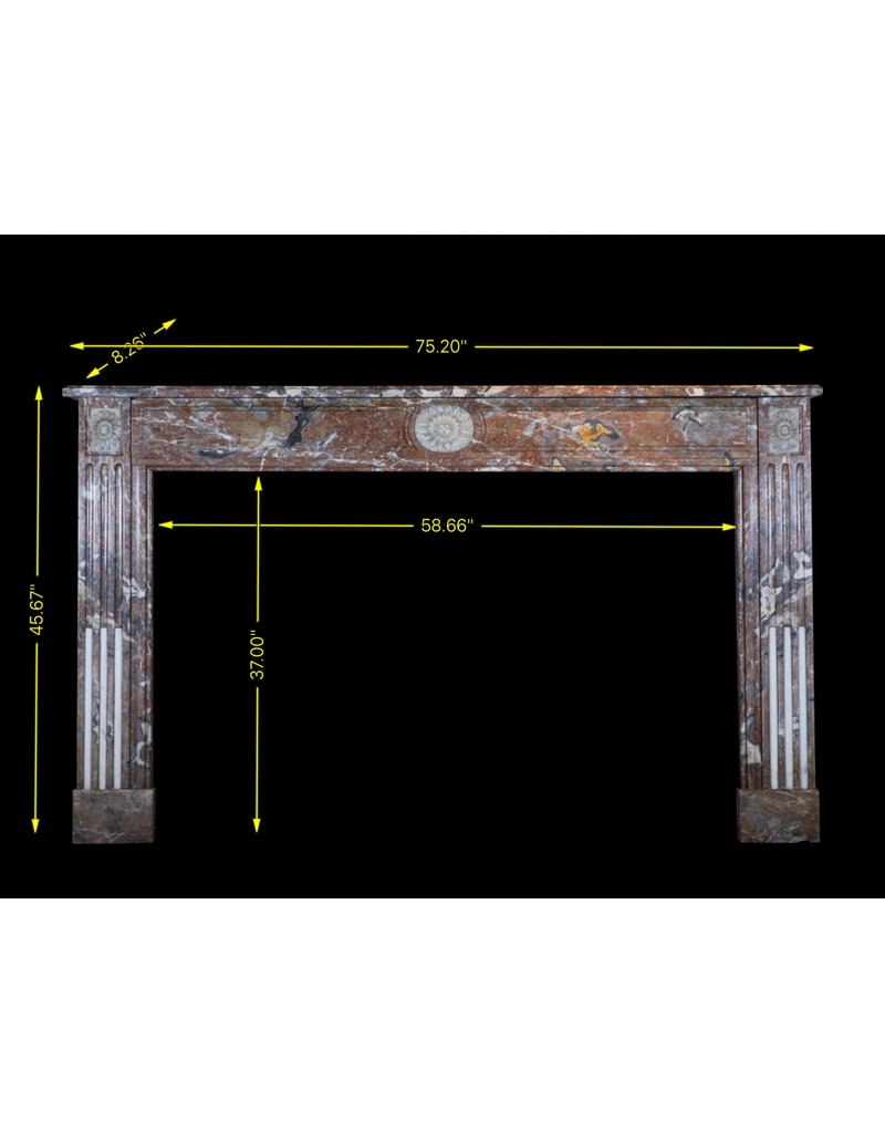 18Th Century Fine Belgian Marble Fireplace Surround