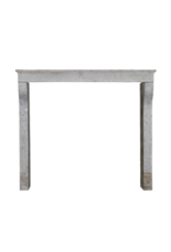 French Country Limestone Antique Fireplace Mantle