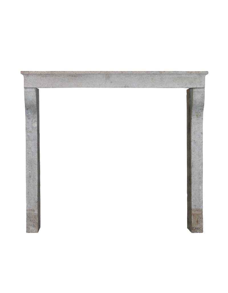 French Country Limestone Antique Fireplace Mantle