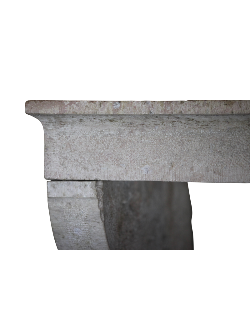Französisch Landstil Kalkstein Antike Kamin Verkleidung