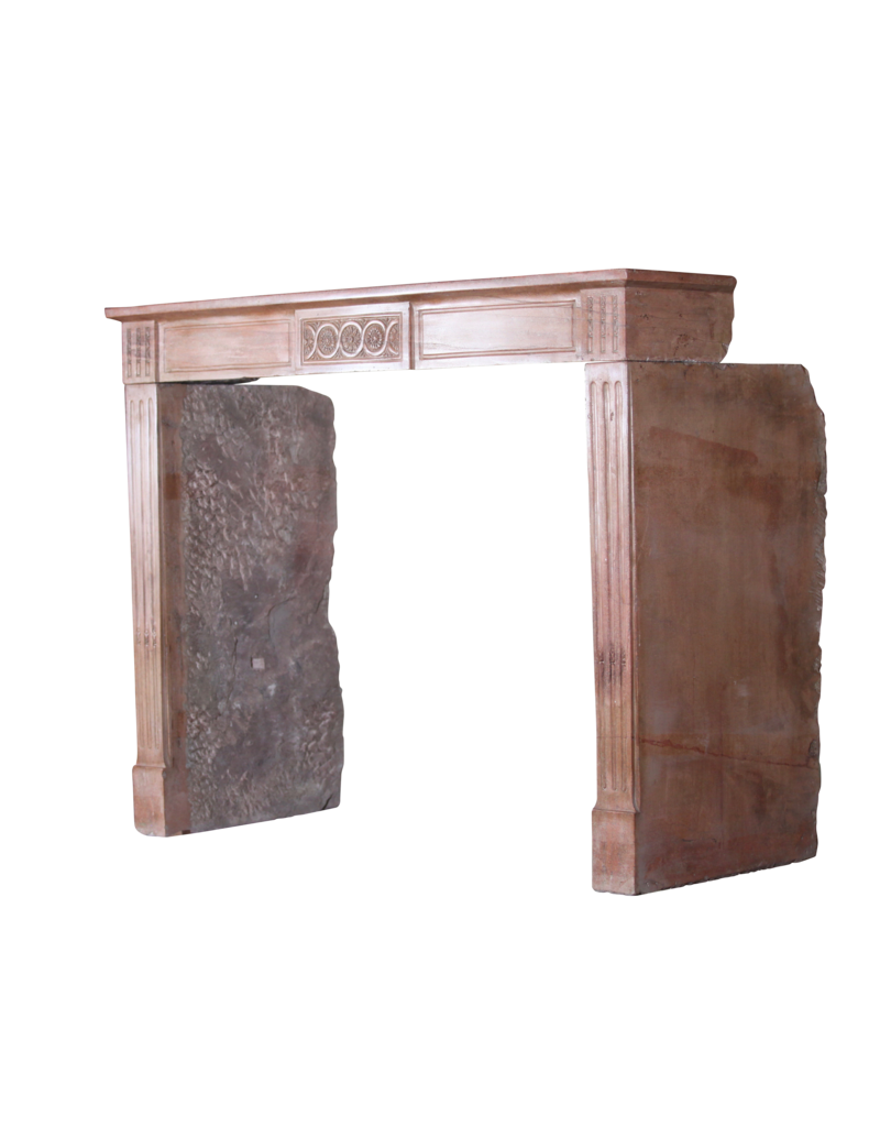 Maison Leon Van den Bogaert Vintage Kaminmaske aus Stein