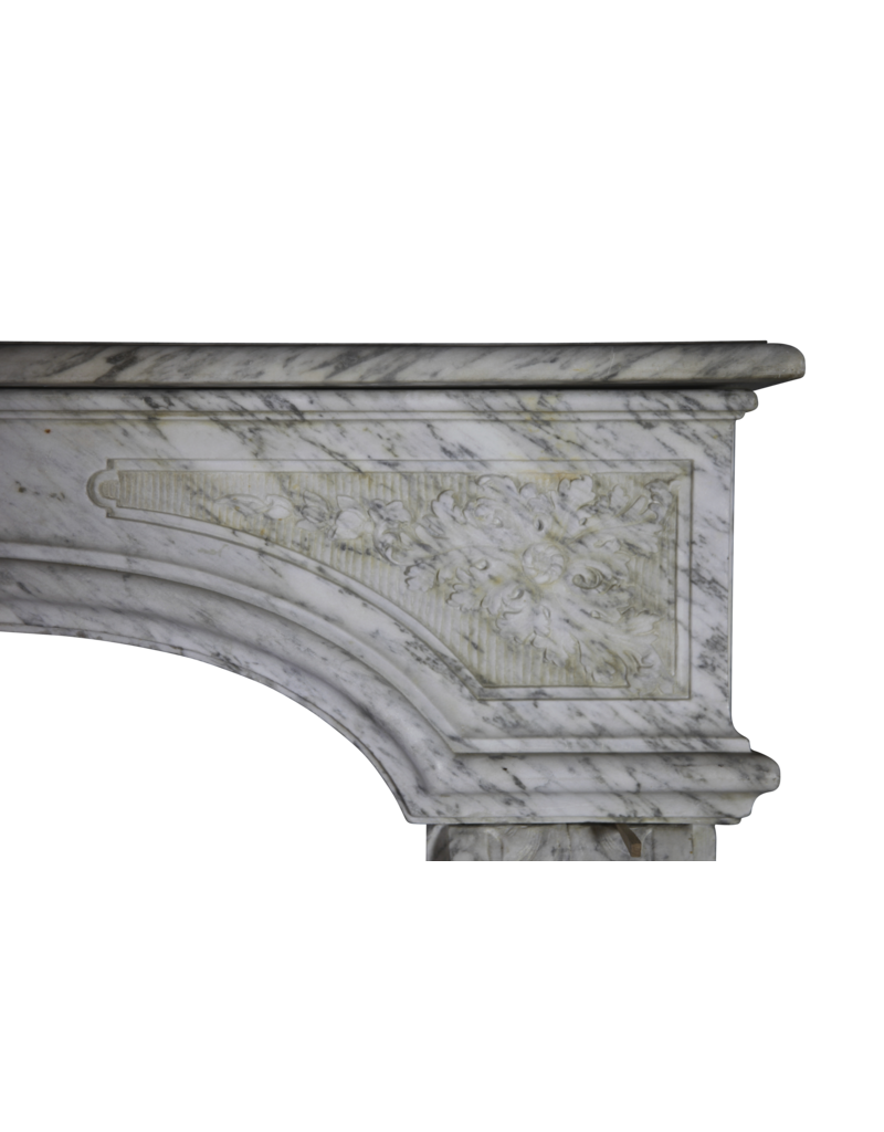 Italian Arabesk Vintage Marble Fireplace Surround