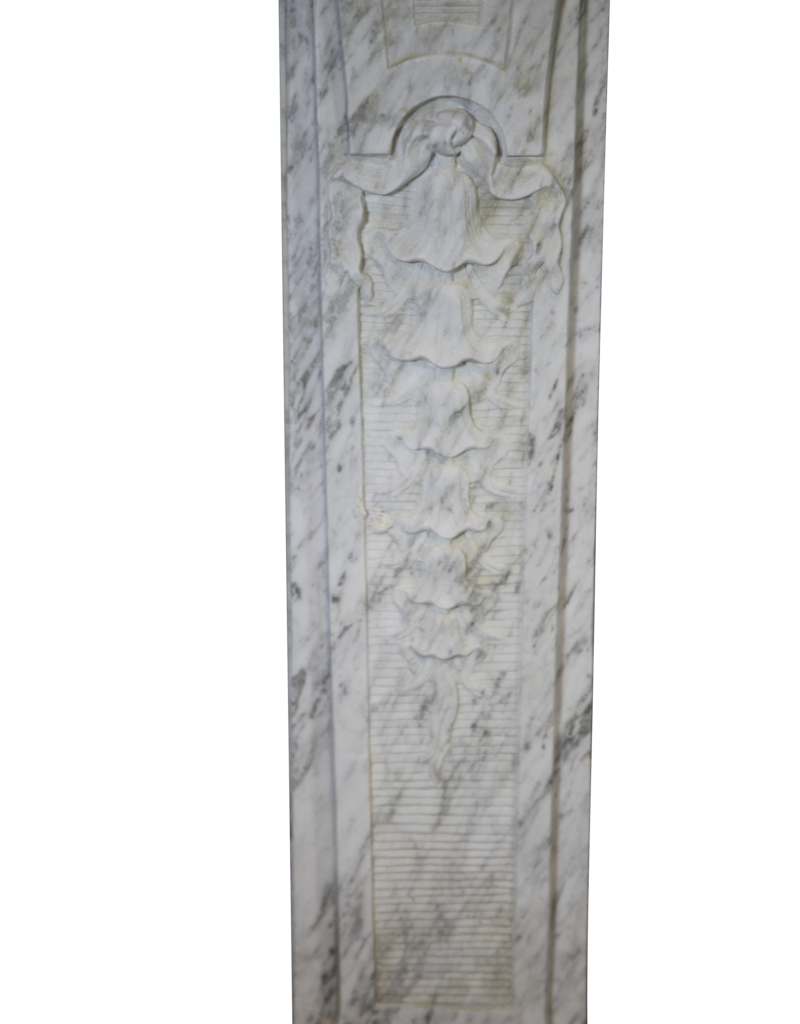 Italian Arabesk Vintage Marble Fireplace Surround