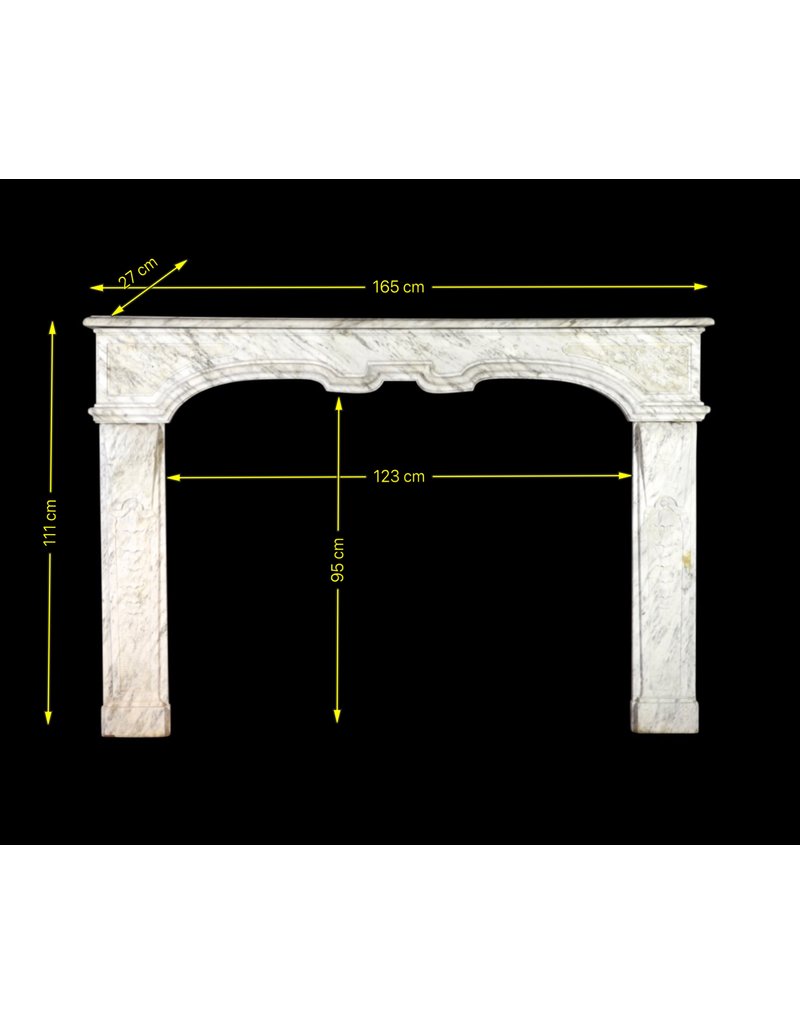 Italian Arabesk Vintage Marble Fireplace Surround