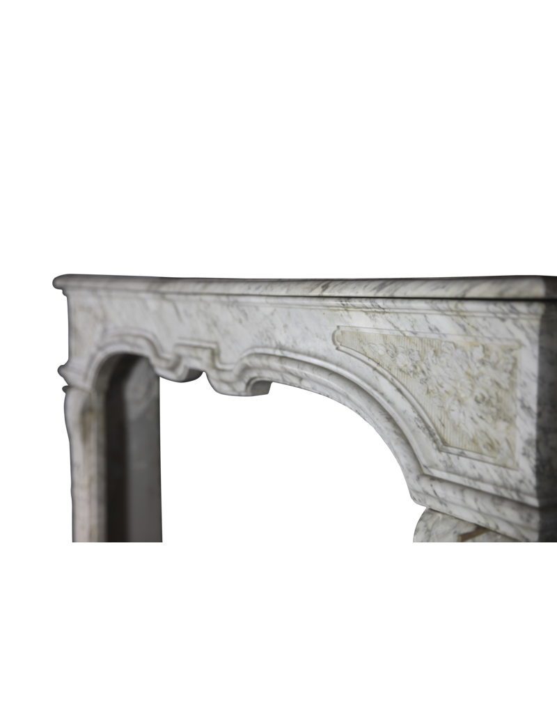 Italian Arabesk Vintage Marble Fireplace Surround