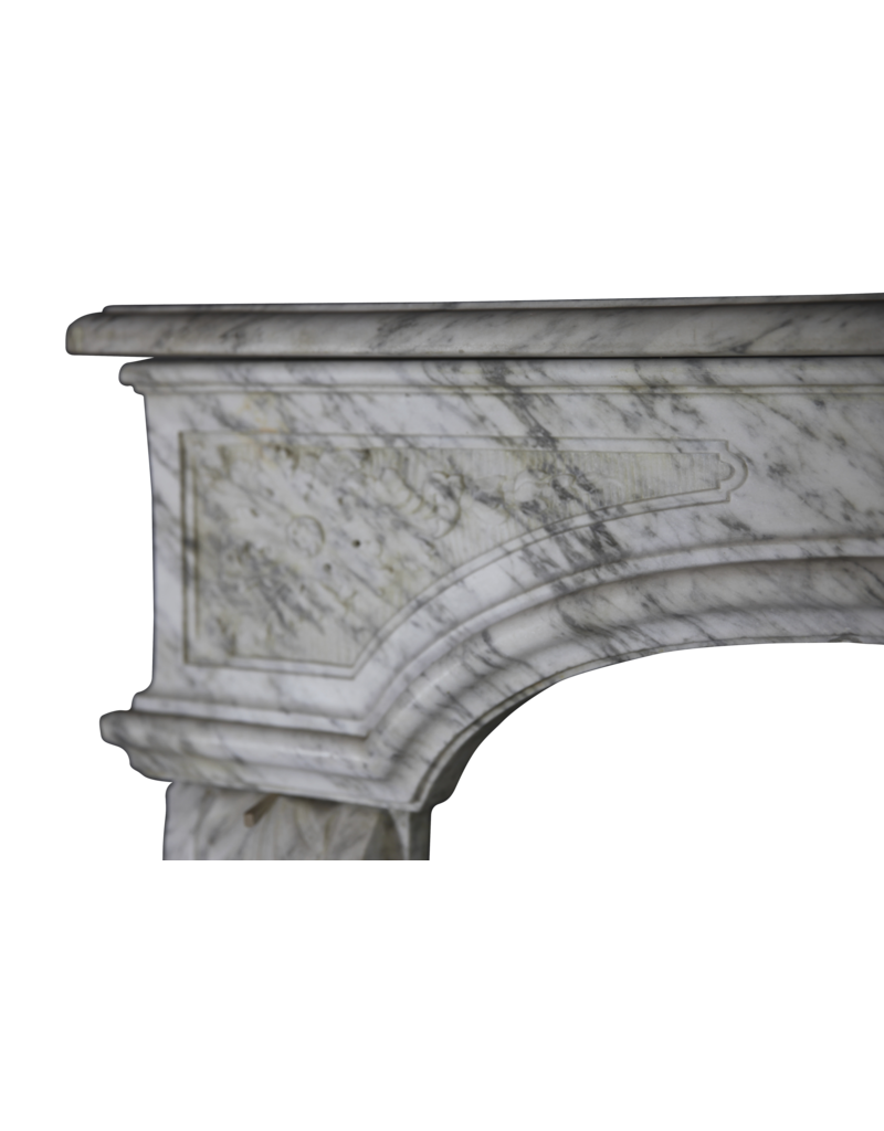 Italian Arabesk Vintage Marble Fireplace Surround