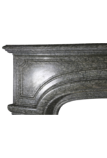 French Campan Vert Marble Vintage Fireplace Surround