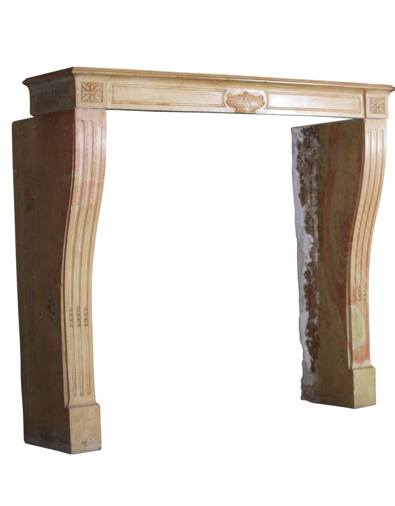French Bicolor Reclaimed Fireplace Surround