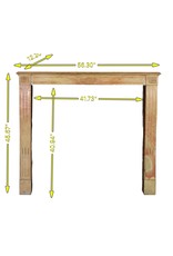 Französisch Zweifarbig Reclaimed Kaminverkleidung