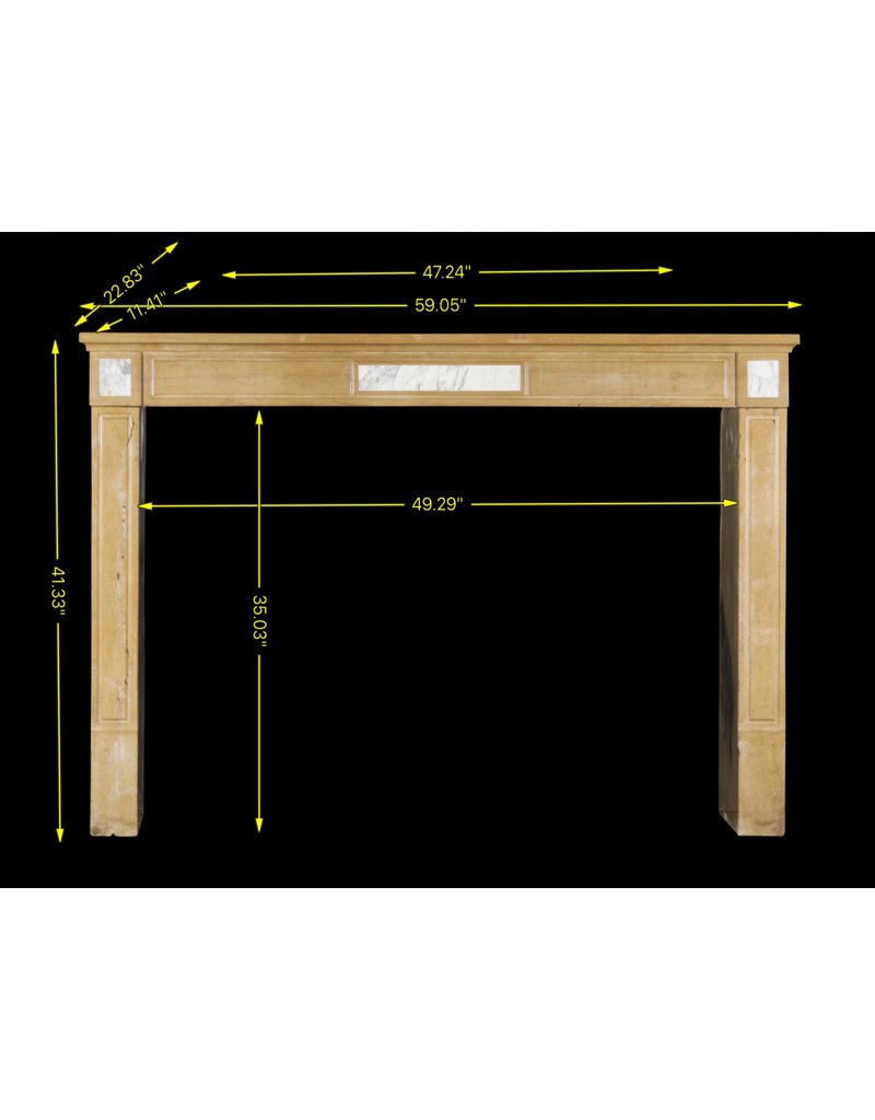 Delicate Classic French Antique Fireplace Mantle