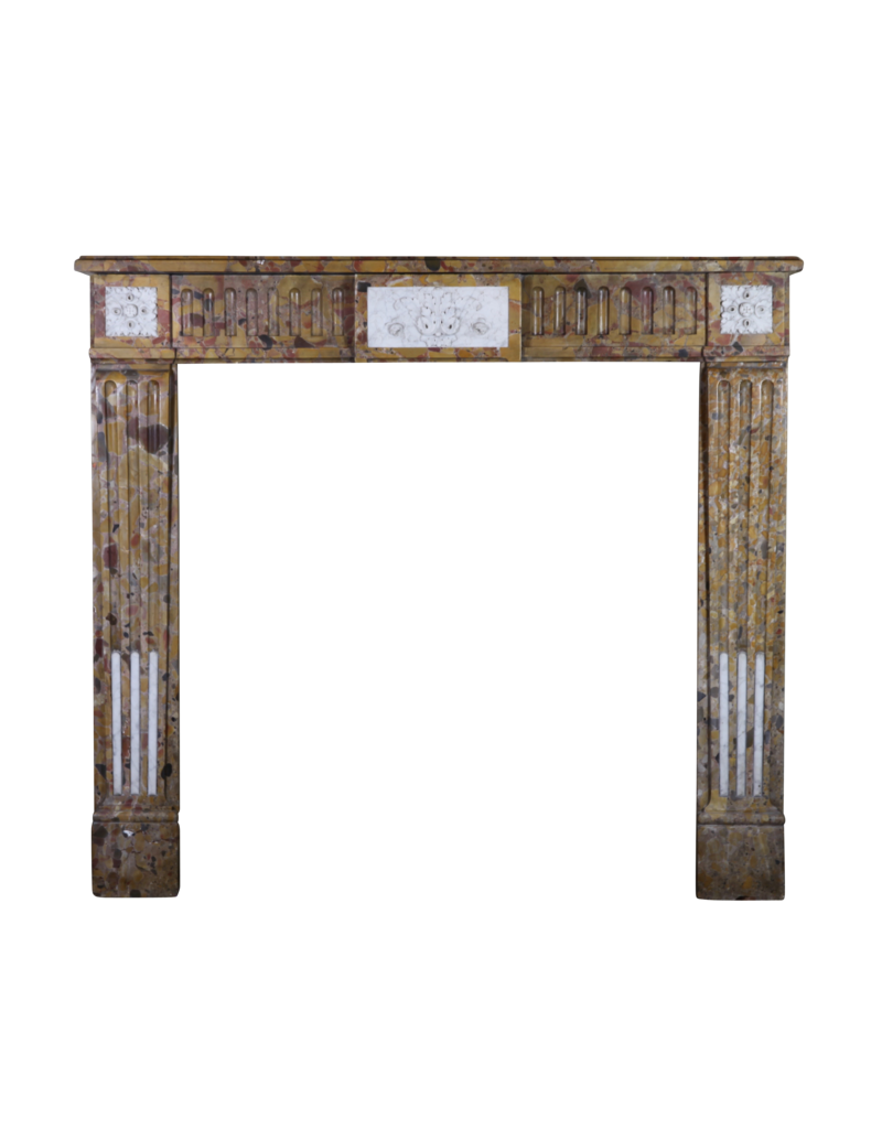 Maison Leon Van den Bogaert Chic French Marble Fireplace Surround