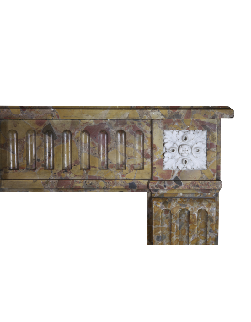 Maison Leon Van den Bogaert Chic French Marble Fireplace Surround