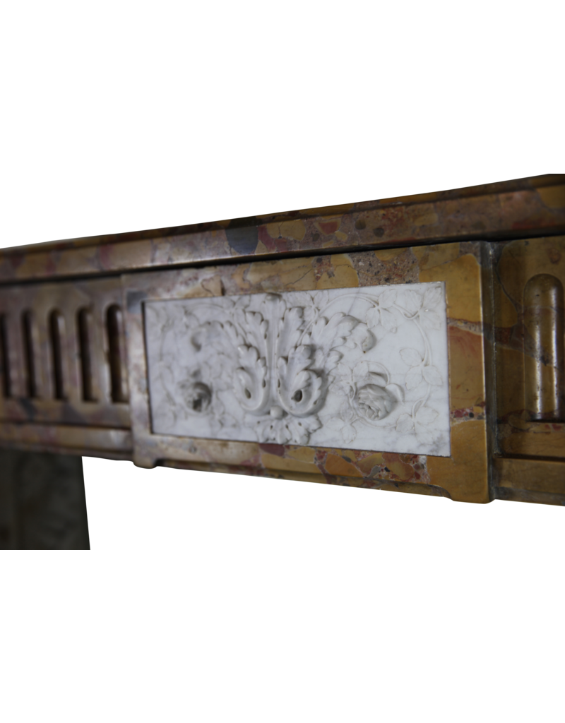 Maison Leon Van den Bogaert Chic French Marble Fireplace Surround