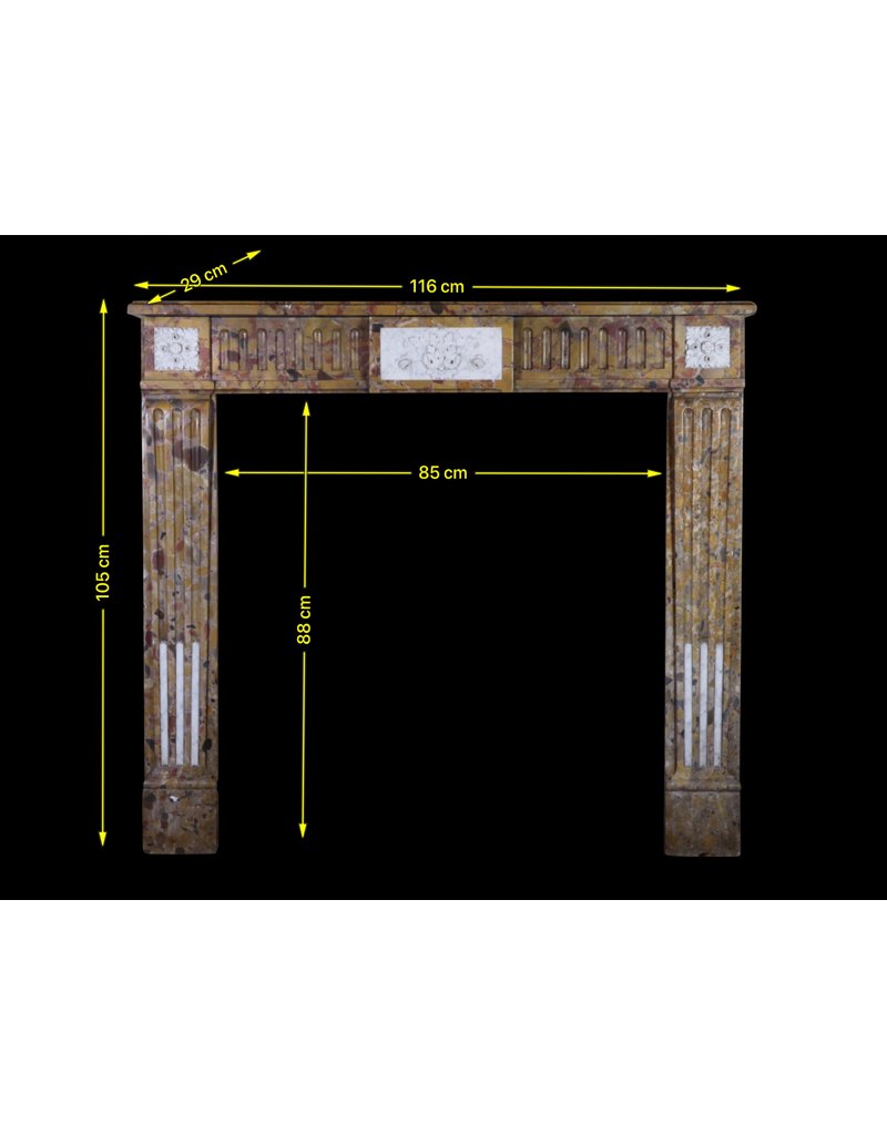 Maison Leon Van den Bogaert Chique französisch Marmor Kaminmaske