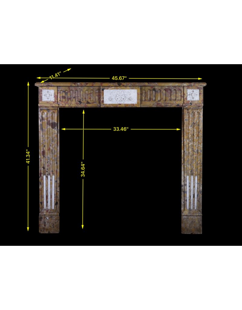 Maison Leon Van den Bogaert Chique französisch Marmor Kaminmaske