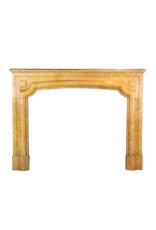 Maison Leon Van den Bogaert Antique French Fireplace Surround In Yellow Marble