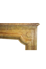 Maison Leon Van den Bogaert Antique French Fireplace Surround In Yellow Marble