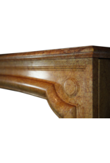 Maison Leon Van den Bogaert Antique French Fireplace Surround In Yellow Marble