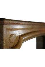 Maison Leon Van den Bogaert Antique French Fireplace Surround In Yellow Marble