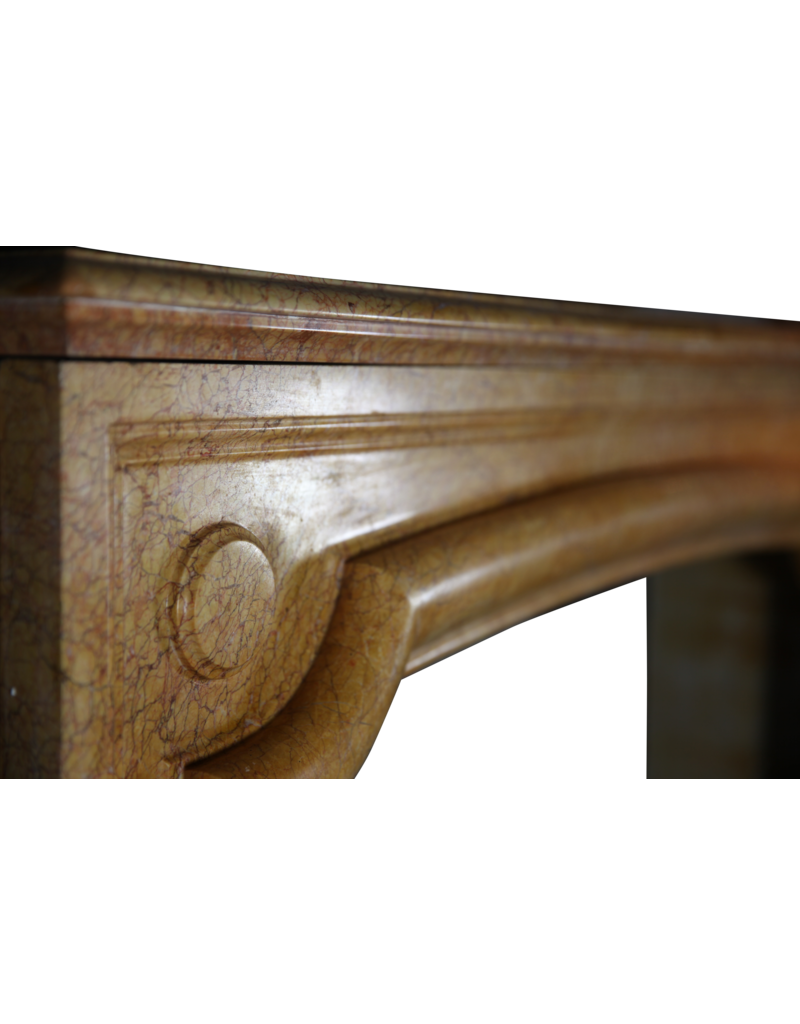 Maison Leon Van den Bogaert Mármol Antiguo Chimenea Francesa Surround En Amarillo