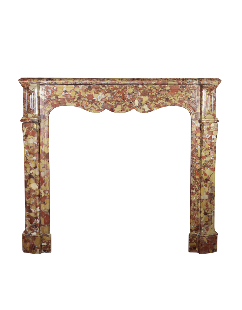 Maison Leon Van den Bogaert Riche Brèche d'Alep cheminée de style Pompadour