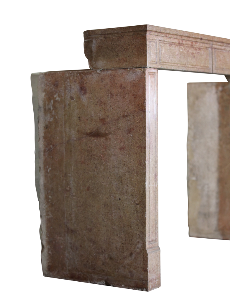Maison Leon Van den Bogaert French Chic Stone Fireplace Surround