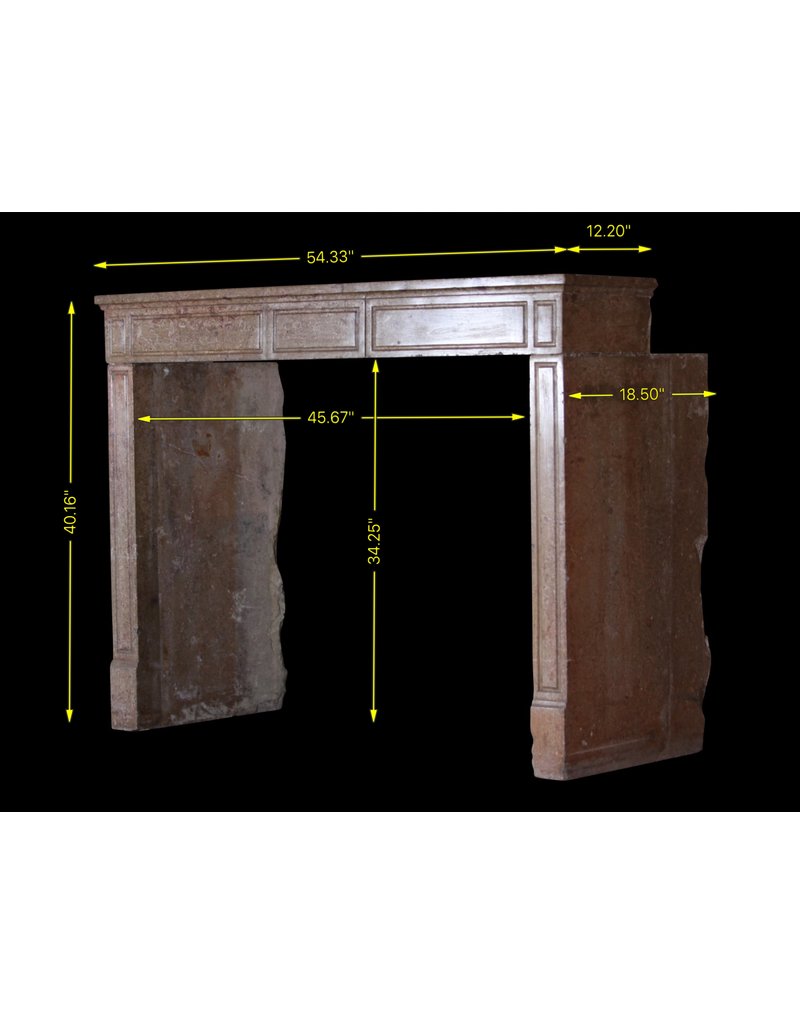 French Chique Stone Fireplace Surround