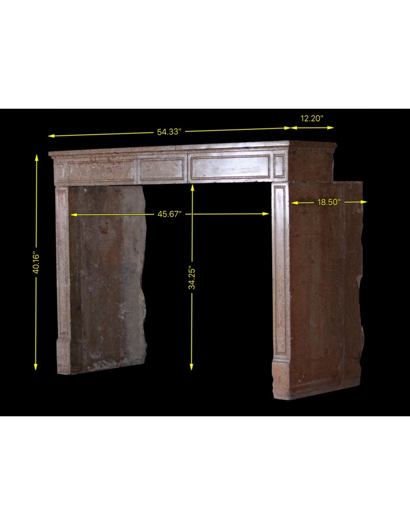 Maison Leon Van den Bogaert French Chic Stone Fireplace Surround