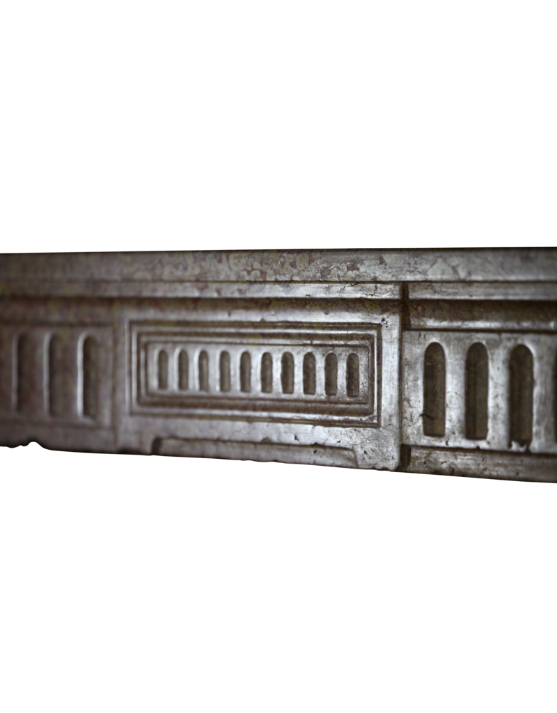 Maison Leon Van den Bogaert Classic French Marble Stone Fireplace Mantle
