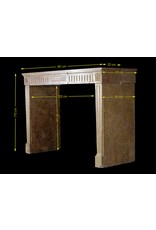 Classic French Marble Stone Fireplace Mantle