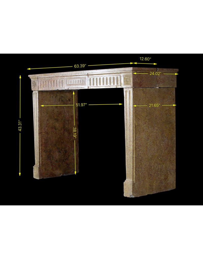 Classic French Marble Stone Fireplace Mantle