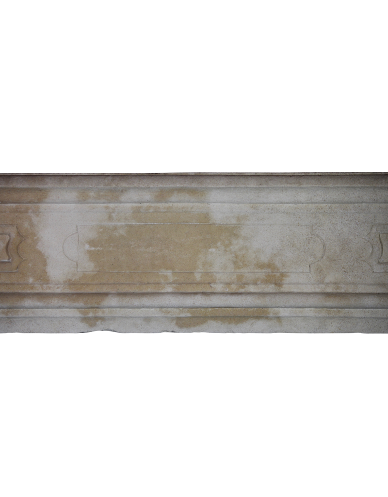 French Country Limestone Antique Fireplace Surround